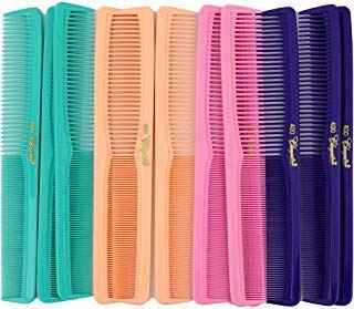 7 inch All Purpose Hair Comb Hair Cutting Combs Barbers Hairstylist Combs Fresh Mix 12 Units