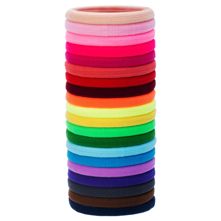 EBOOT 20 Pieces Large Stretchy Hair Ties Elastic Braids Bands Ponytail Holders Headband for Thick Heavy and Curly Hair S