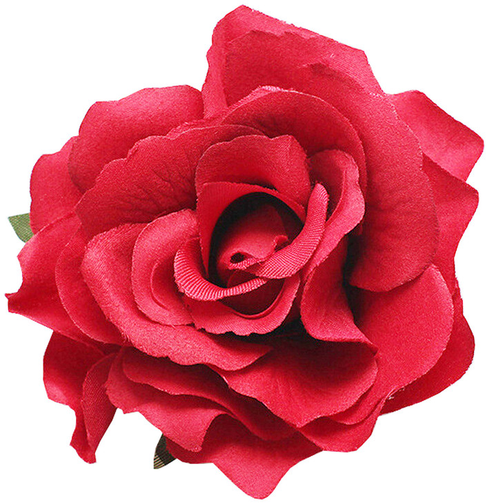 Hair Flower Clips Brooch Boutique Hair Accessories Bohemia Hairpins for Women Girls ST Red