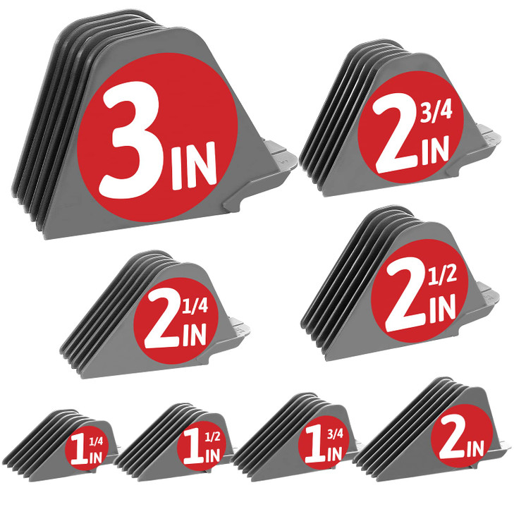 3 Inch Clipper Guards Hair Clipper Guide Combs Premium for Wahl Clippers Mega Cutting GuidesCombs with 8 Cutting Lengths