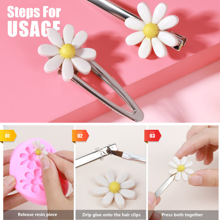LEOBRO Metal Hair Clips 50 PCS Alligator Barrettes for Women Girls DIY Hair Bows Silver Crafts Clips