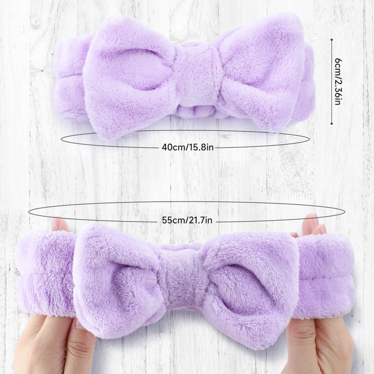 WSYUB Spa Headband 8Pcs Makeup headbandHeadband for Washing Face Shower Skin Care Fluffy Stocking Stuffer for Woman Girl