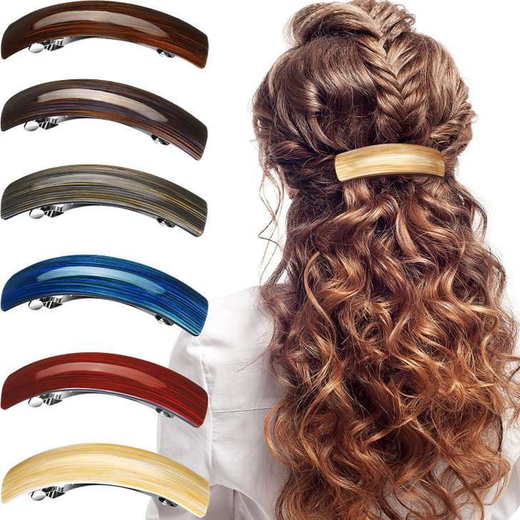 WILLBOND 6 Pcs Hair Barrettes for Women Large Barrettes Hair French Clips Pin Retro Clasp for Mom Gifts Women Accessorie