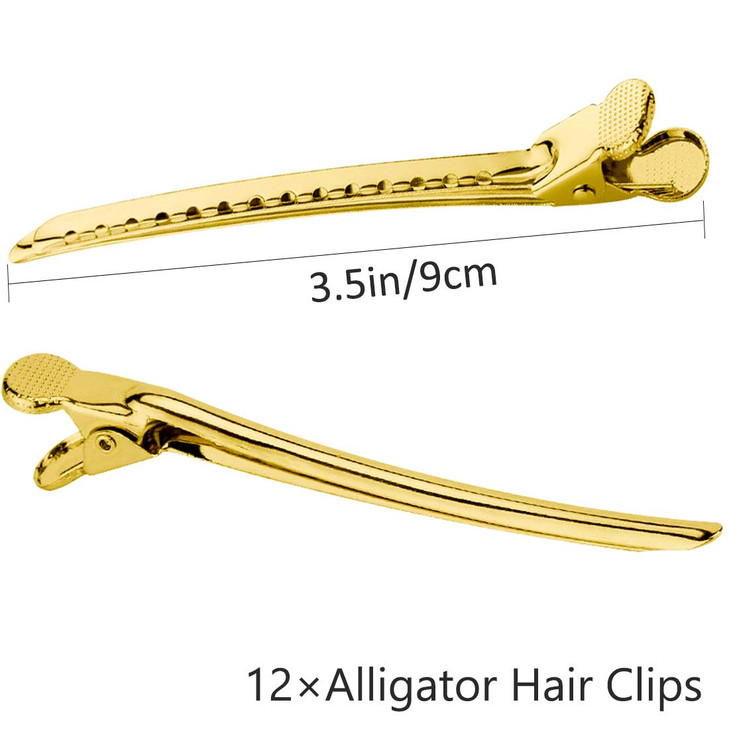 Stainless Steel Hair Prong and Duckbill Sectioning Clips Barrettes for Hairstyling and Salon Use