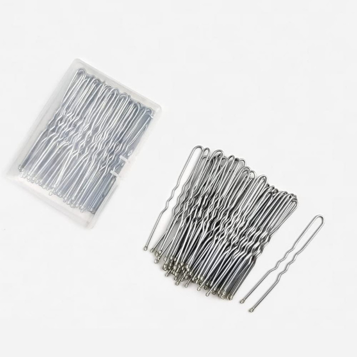 TAPBULL U Shaped Hair Pins 60pcs Silver Wedding Bridal Hair Pins