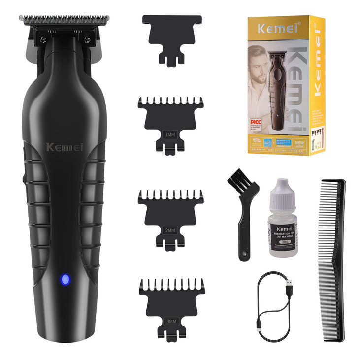 KEMEI 2299 Professional HairBeard Trimmer for Men Zero Gapped Hair Clippers for Barbers Cordless
