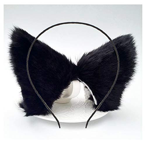 DALJIAFA Halloween Cat Ears Headband Hair Clips Fox Ears Hair Hoops Bands Pins Barrettes Women Headpiece Hairband Hairpi