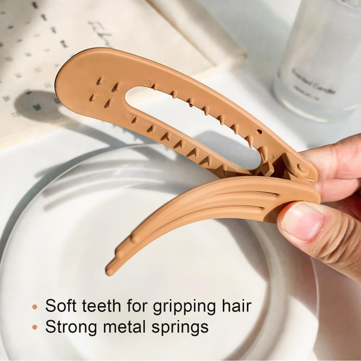 Flat Hair Clips Large Claw Clips Flat Claw Clips for Women Lay Down Hair Clip for Thin Thick Hair Alligator Hair Clips f