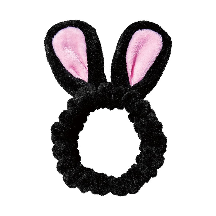 CHASIN RABBITS Spa Hair Styling Headband Black Rabbit Skincare Makeup Accessory for Face Washing 826 x 55