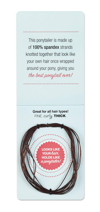 ScUnci Color Match MultiStrand Spandex Ponytailer Blends Perfectly with Brown Hair 1 Count