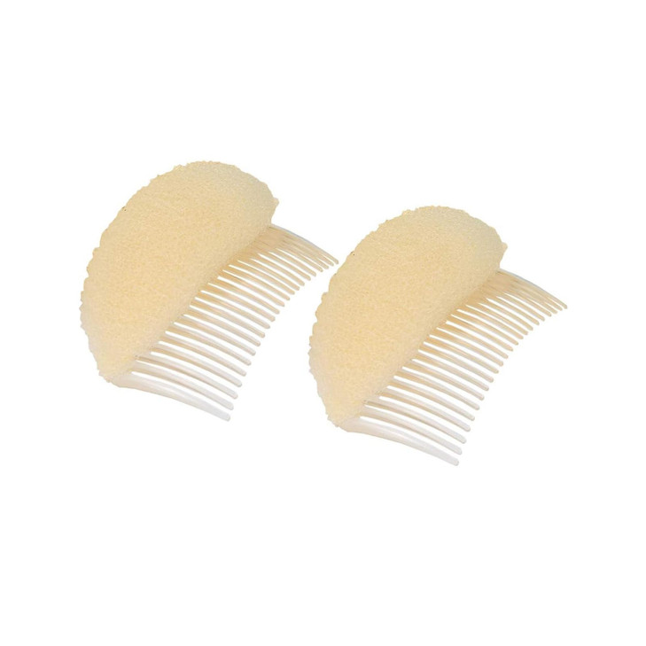 ericotry 2Pcs Charming Hair Comb Bump It Up Volume Inserts Beehive Hair Base Cushion Pad Bun Maker Hair Accessories for