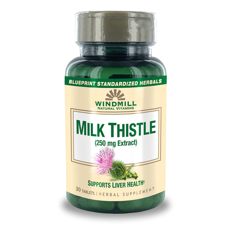 Windmill Milk Thistle 250 mg Tablets 30 Tablets online at globaldelivered