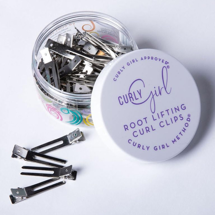 Curly Girl 50 Double Prong Root Lifting Hair Clips for Adding Volume to Curly Hair