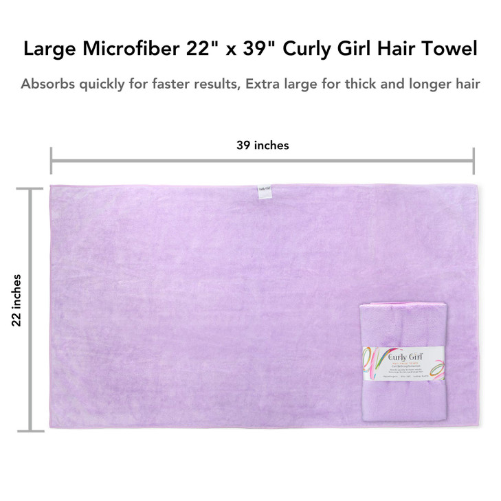 Curly Girl Towel for Women with Curls AntiFrizz Absorbent Fast Drying Curly Hair Microfiber Hair Drying Towel for Curls