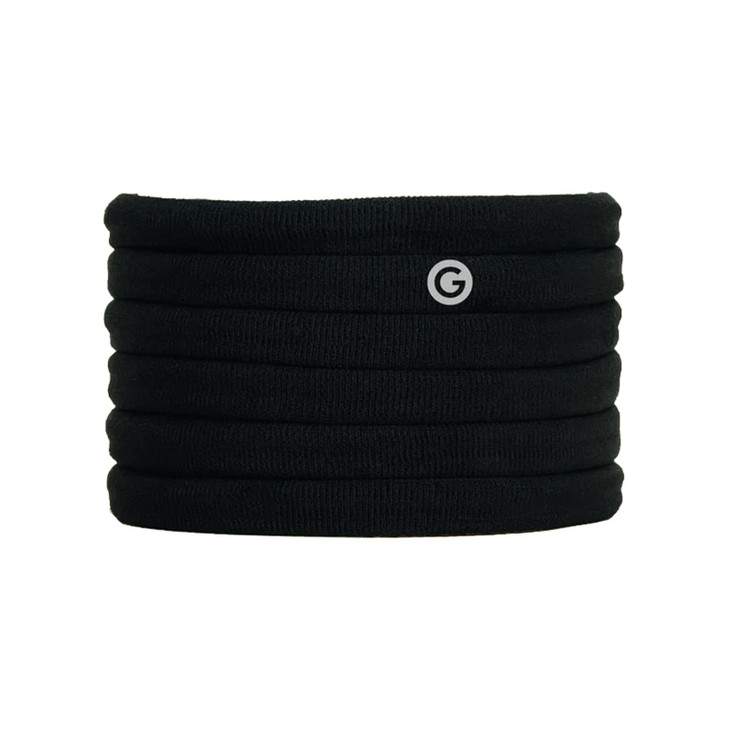 Gimme Beauty Long Curly Fit Hair Ties Black Onyx Damage Free Hair Ties Seamless Microfiber Elastics Long Curly Hair Acce