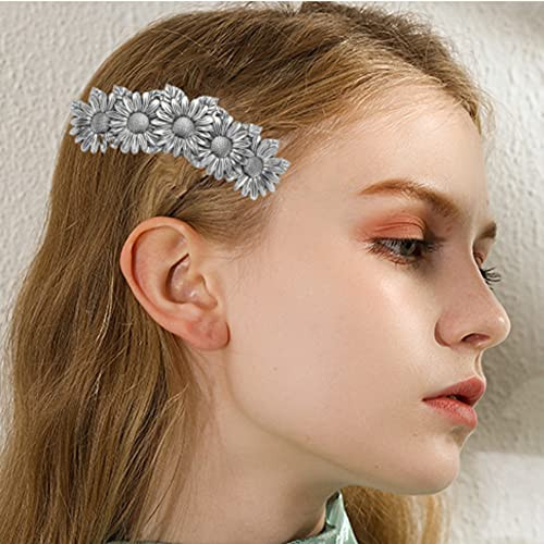 Dreamtimes Oak Leaf Hair Clip Large Hand Crafted Metal Barrette Vintage Viking Celtic Knot Design French Hair Clip Vikin