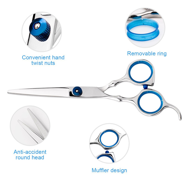 Professional Home Hair Cutting Kit Home Haircutting Scissors Barber Salon Home Thinning Shears Kit with Comb and Case fo