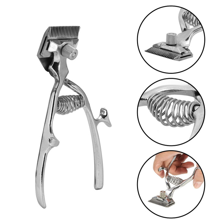 Hapivida Hand Hair Clipper Stainless Steel Manual Clipper Hair Removal Trimmer Cutter Old Fashion Hair Trimmer Low Noise