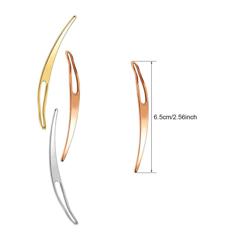 Townus Dreadlock Tool 3pcs Interlocking Tools for Sisterlock EasyLoc Locs Hair Maintenance Retightening Gold Silver Rose
