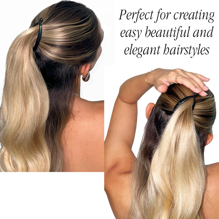 Camila Paris NV138 French Extra Small Banana Clip Hair Comb for Fine Hair Classic Banana Clips Hair for Thin Hair Ponyta
