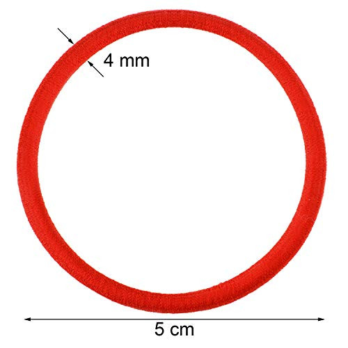 TecUnite 200 Pieces Elastics Hair Ties Ponytail Holders 4MM Rubber Bands for Hair PainFree Head Accessories for Women Me
