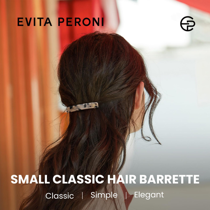 EVITA PERONI French Hair Barrettes for Women Small Size NoSlip Hair Clips for Thick Thin Hair Acetate Clip Removable Spr