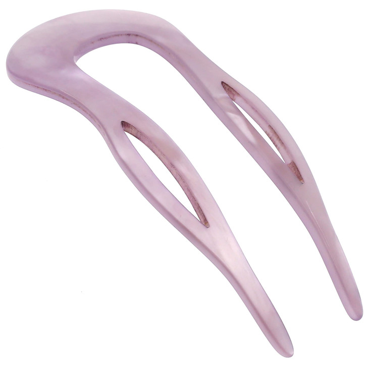 Camila Paris CP3415 French Twist Stick Clip Pins Purple Wavy Hair Pin UShaped Hair Fork for Girls Spiral Updo Chignon Bu