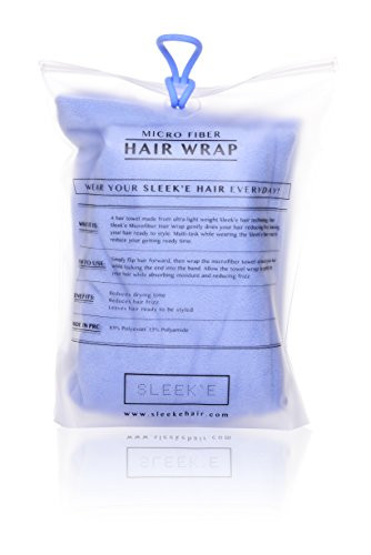 Sleeke Microfiber Hair Wrap Ultra Absorbent and Soft AntiFrizz Turban Twist Towel Reduces Drying Time by 50 Quick Dry Sp