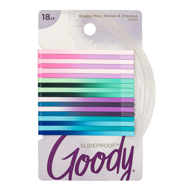 Goody Ouchless Womens Bobby Pins 18 Count Watercolor 2 Inch Secure Hair Styling Accessories for All Types Painless and E