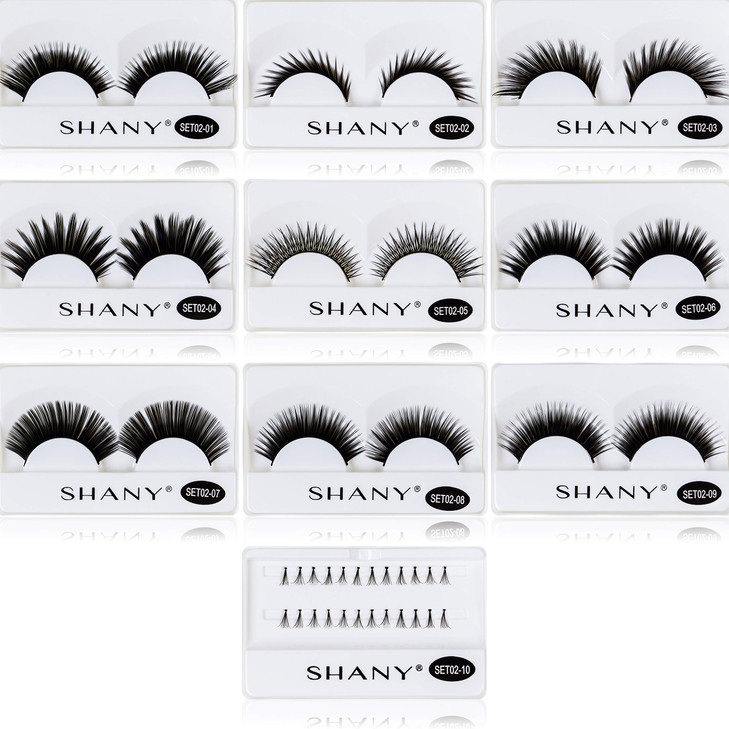 SHANY Eyelash extend - set of 10 assorted reusable eyelashes - Thick and Dramatic online at globaldelivered
