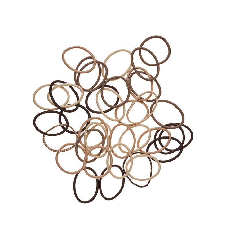 Goody Ouchless Hair Elastics No Pull No Breakage TangleFree Hold for Thick Curly Coily Textured Hair 37 Count Blonde Lon