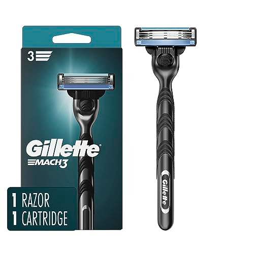Gillette Mach3 Razor for Men, 1 Razor Handle + 1 Blade Refill online at globaldelivered