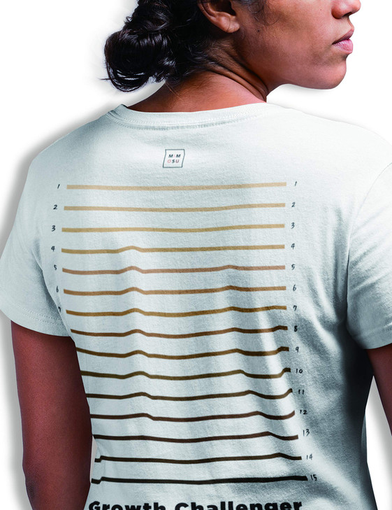 mimosu Hair Length Check Shirt Backprint Melanin Shades Graphic for Rice Water Hair Growth Challenge Womens Appare M Whi