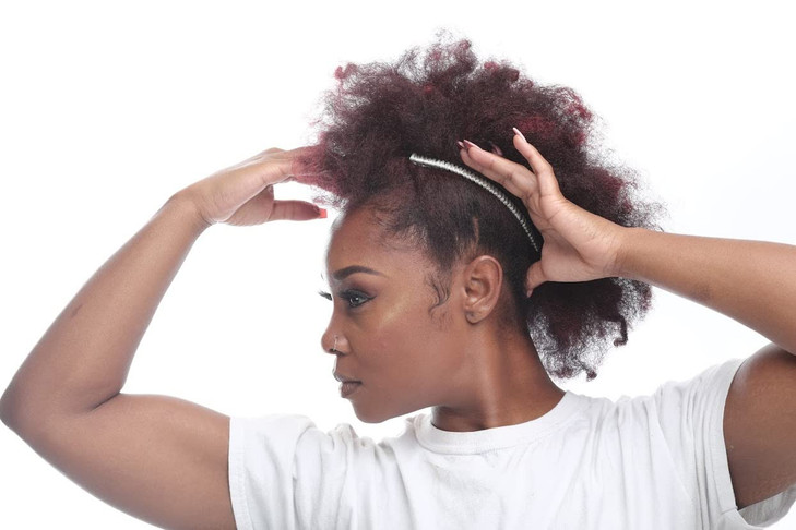 HairZing Stretch Banana Clip by HairZing Double Comb for Thick Curly Kinky Hair Put Your Hair Up in Seconds wNo Damage C