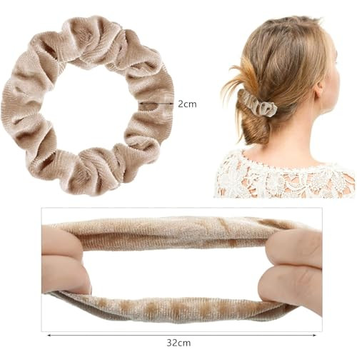 22 Pcs Velvet Hair Scrunchies Elastic Hairbands Classic Hairties Ponytail Holders for Women Accessories with Storage Bag