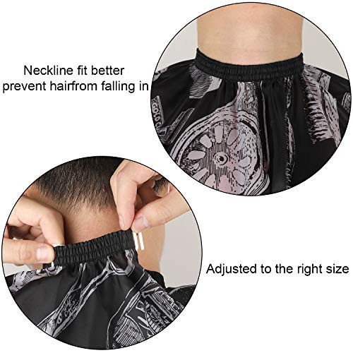 SATINIOR 6 Pcs Professional Salon Barber Capes Waterproof Hair Cutting Capes with Neck Duster and Combs Brush with Adjus
