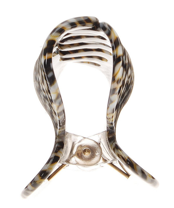 France Luxe Little Couture Claw Clip Opera Silver