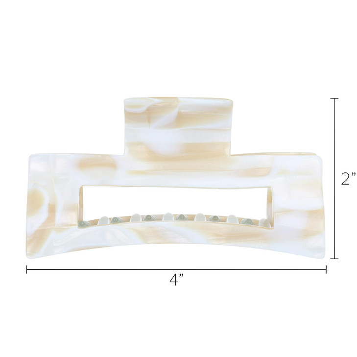 France Luxe Large Cutout Rectangle Claw Clip Africa
