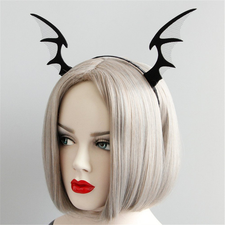 Sweenaly womens Devil Horn Hoop Halloween Headband Mardi Gras Party Supplies
