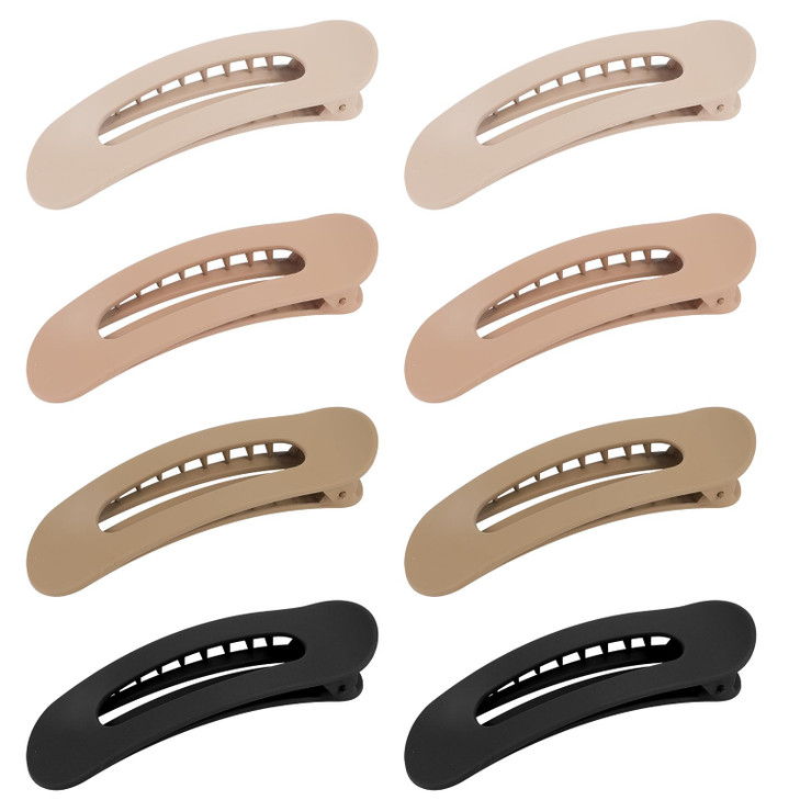 ACOUINT 8 Pack Flat Claw Clips Versatile Hair Clips for Thin or Thick Hair Lay Down Alligator Hair Accessories