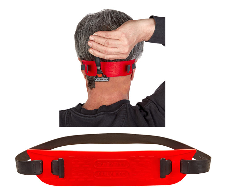 Quality Time Neck Hair Guide SuPremium the Original Neckline Template for Shaving and Keeping a Straight or Curved Neck