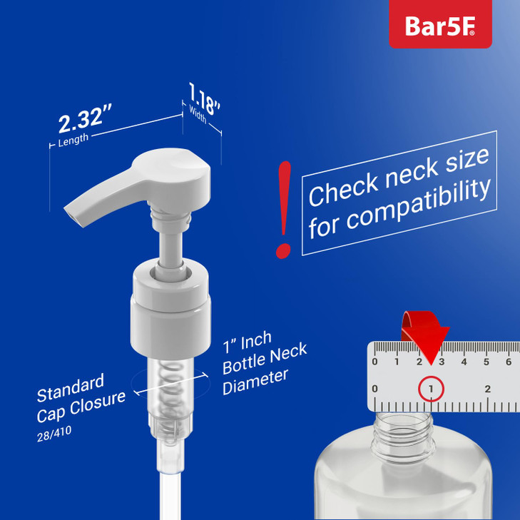 Universal Shampoo/Conditioner Pump for Bottle, 1 L/33.8 oz., Piece 2 White online at globaldelivered