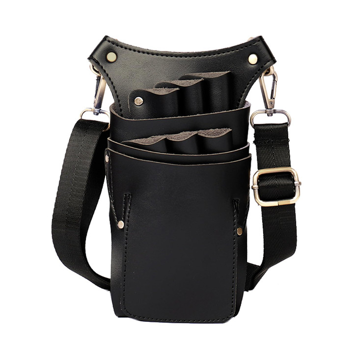 Scissor Pouch for Stylist Essentials Tools Bag PU Leather Salon Hair Professional Scissors Holster for Hairdressers with