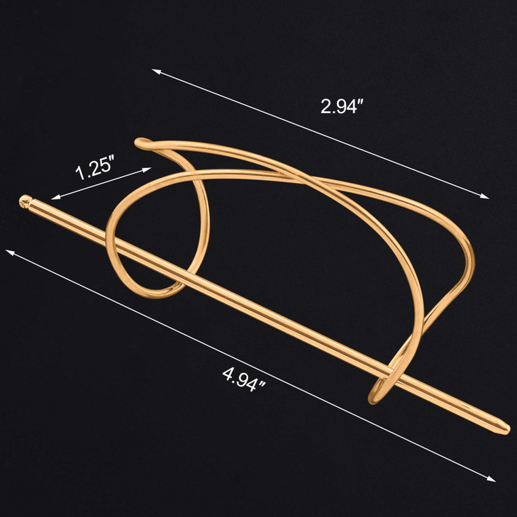 OIIKI XShaped Hair Stick Bun Holder Hair Cuff Wedding Bun Cage Vintage Hair Pins for Women Girls Gold Silver