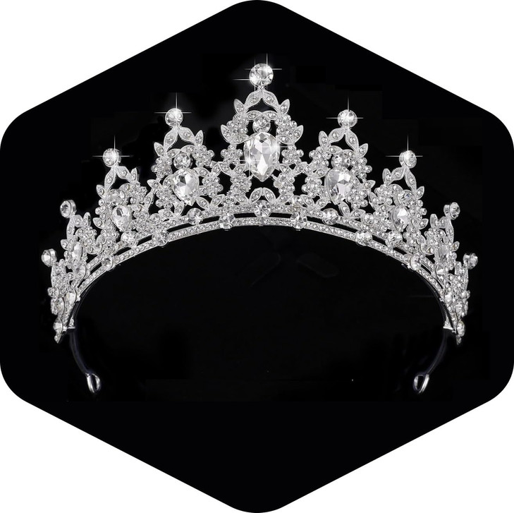 Kamirola Queen Crown and Tiaras Princess Crown for Women Crystal Headbands for Bridal Princess for Wedding and Party
