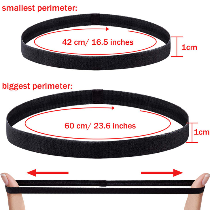 Duufin 20 Pieces Elastic Headbands Non Slip Sport Headband Colorful Hair Bands Workout Headband Sweatband Fashion Yoga R