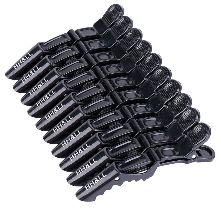 HHLL Hair Clips for Women Wide Teeth DoubleHinged Design Alligator Styling Sectioning Clips of Professional Hair Salon Q