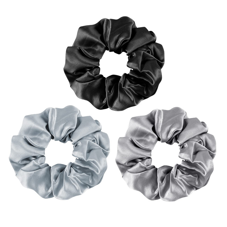 OLESILK 100 Mulberry SilkScrunchies for Hair Sleep Women Grils Silk Hair Ties for Frizz Breakage Curly Hair No Damage El
