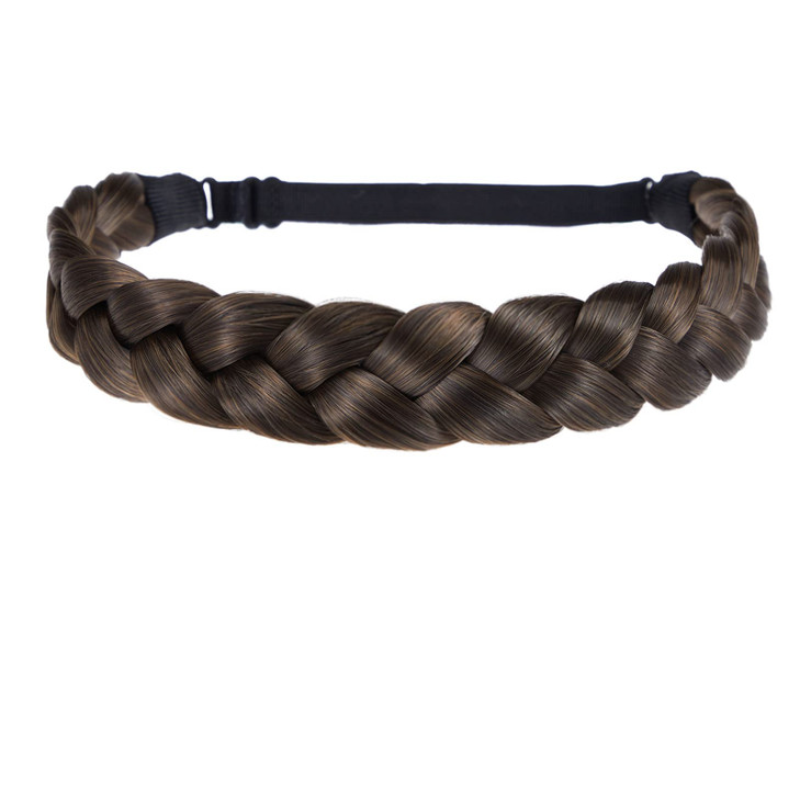 TOECWEGR Braided headband for Women 3 Strands Synthetic Braided Hair Headbands Stretch Plaited Hairs Headbands Hairpiece