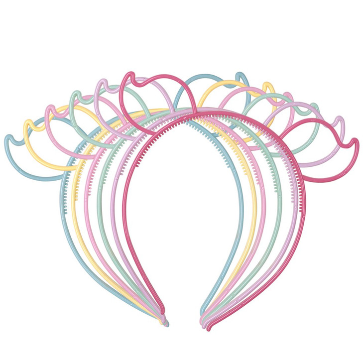 XIMA 12pcs Pig Ears Plastic Headbands Women Hairbands Accessories SPPig
